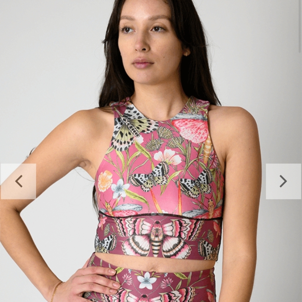 Yoga Democracy Pretty In Pink Sports Bra